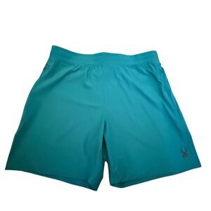 Men’s Spyder Teal Active Shorts – Size Large, Brand New Performance Gear